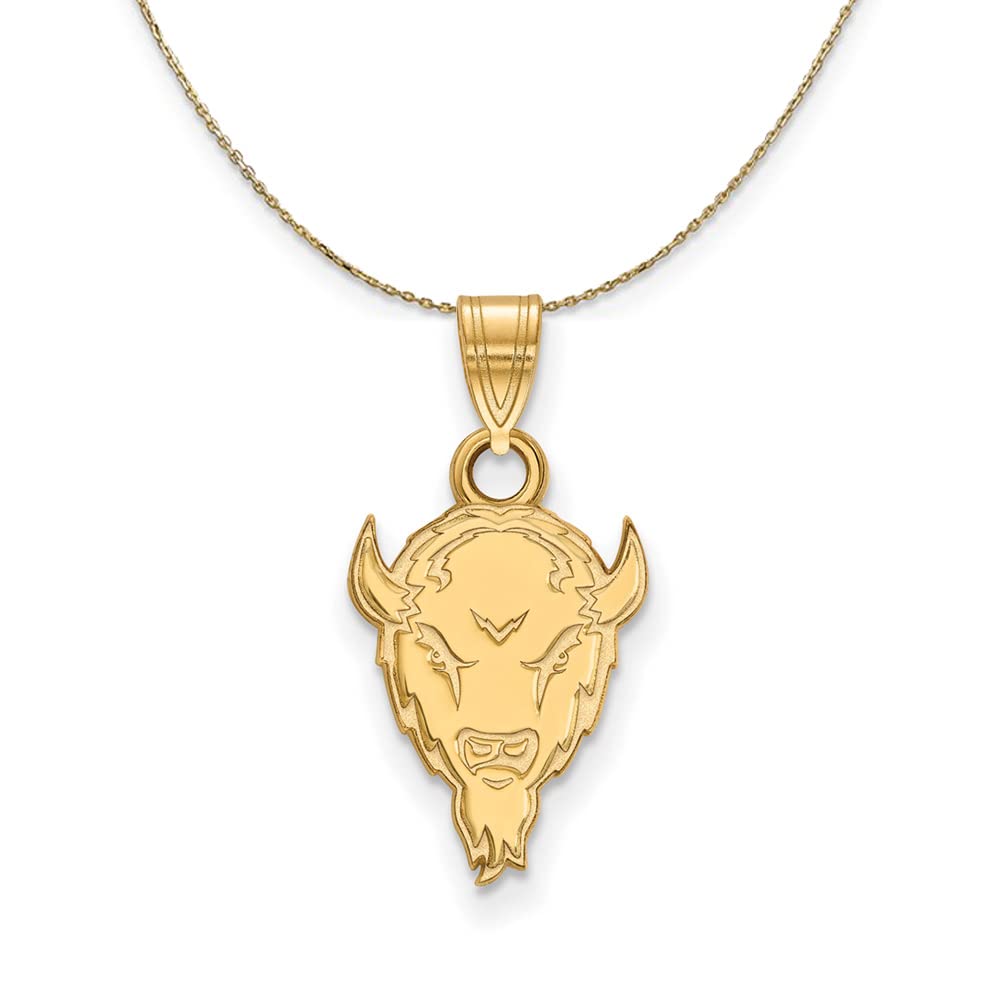 14k Yellow Gold Marshall U Small Necklace - Elegant Gift for Her