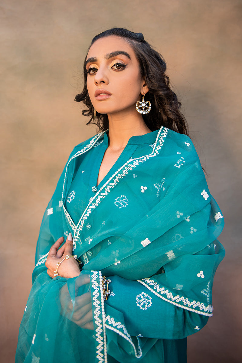Chunri Suit 2PC Set - Stylish Indian Ethnic Wear with Shirt & Dupatta for Women | Perfect for Festivals, Weddings & Cultural Events