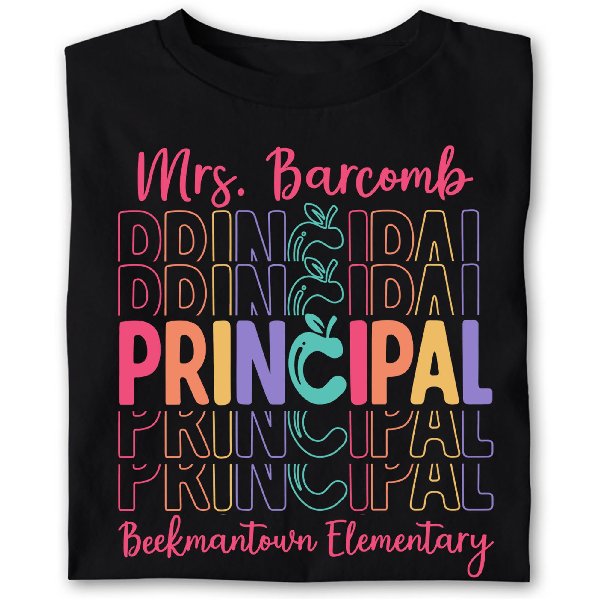 Custom Personalized Name & School Principal T-Shirt - Principal Life Tee, Principal Apparel, Principal Gift - Perfect for Teacher Appreciation, School Events & Principal's Day