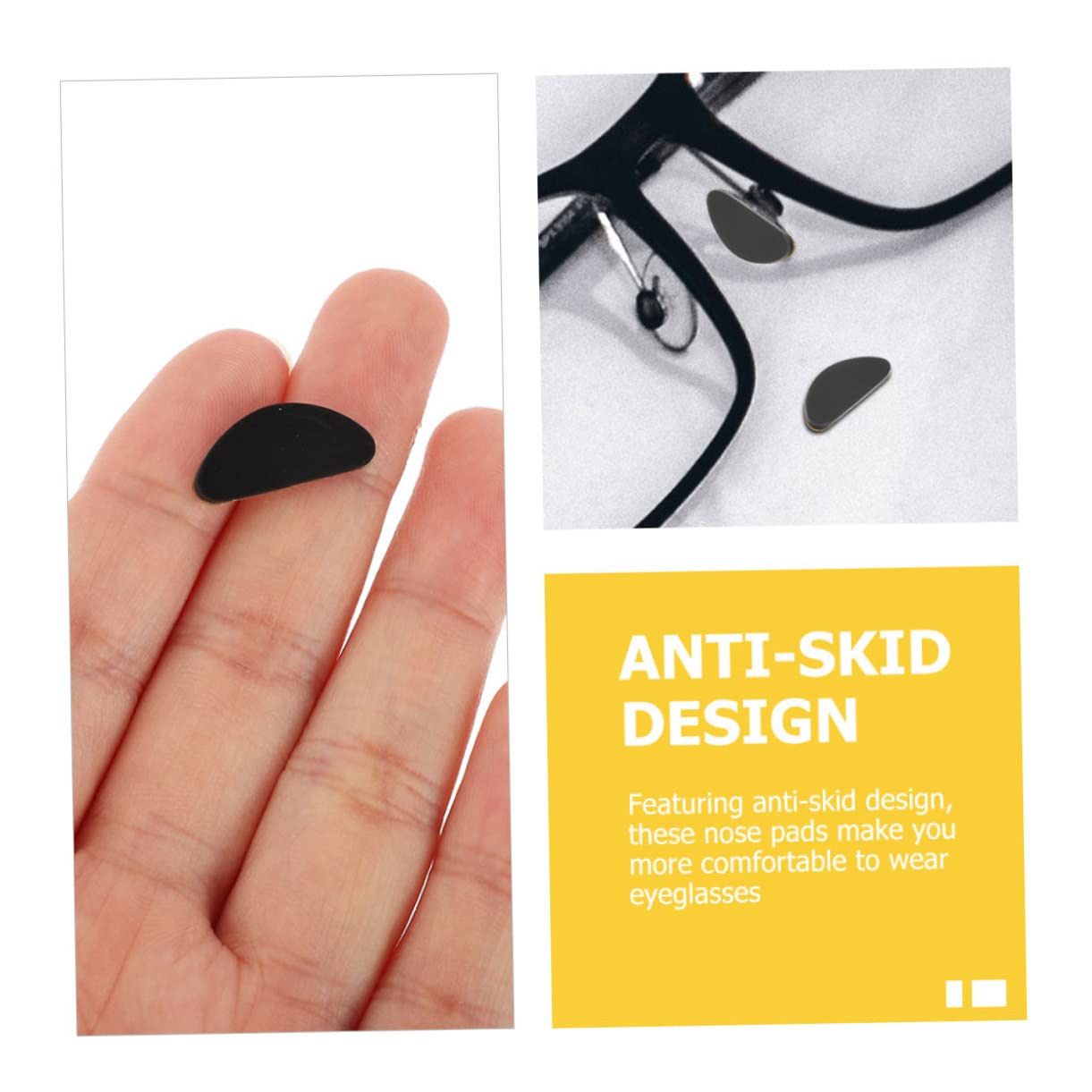 36 Pairs Silicone Glasses Nose Pads - Soft Nose Bridge Pads for Eyeglasses, Comfortable Anti-Slip Nose Cushions for Reading Glasses, Sunglasses & Frames - Perfect for All-Day Wear & Eyewear Comfort