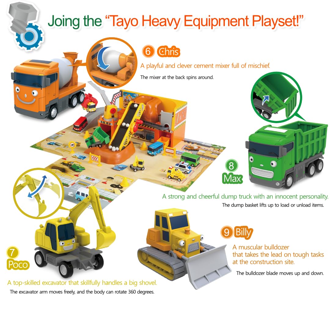 Tayo The Little Bus Special Friends Set - Complete 2nd Edition | Educational Toy for Kids Ages 3-6 | Perfect Birthday Gift for Boys & Girls | Encourages Imaginative Play | Great for Preschool Learning & Role-Playing Games