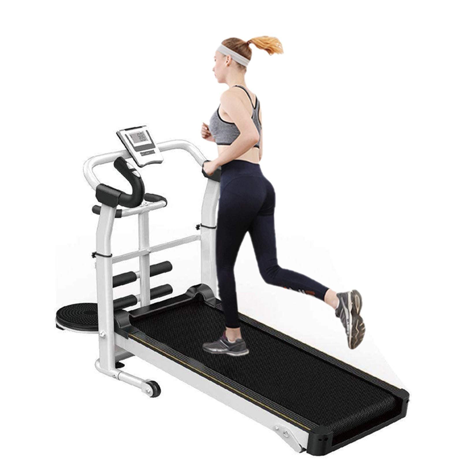 Best Folding Treadmill for Home Use - Multi-Functional Mechanical Walker for Walking & Jogging | Compact Space-Saving Design for Home Gym, Office & Apartment Workouts