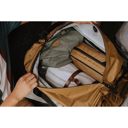 Peak Design Travel Duffel Bag 50L - Waterproof Carry-On Duffel for Travel & Adventure - Perfect for Camping, Hiking & Air Travel (Coyote Color)