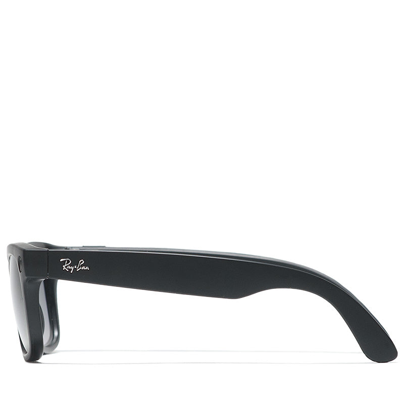 Ray Ban Wayfarer Meta Sunglasses - Matte Black Frame with Polar Gradient Graphite Lenses - UV Protection for Outdoor Sports & Driving