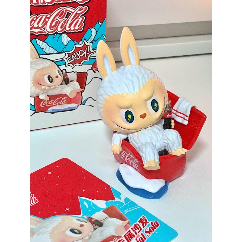 Labubu The Monsters Coca Cola Series Special Sofa - Collectible Designer Sofa for Home Decor & Pop Culture Fans | Perfect for Living Room, Game Room, or Office Display
