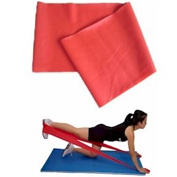 4ft Flat Exercise Resistance Band for Physical Therapy, Yoga, Pilates & Home Workouts - Stretching, Strength Training & Rehabilitation
