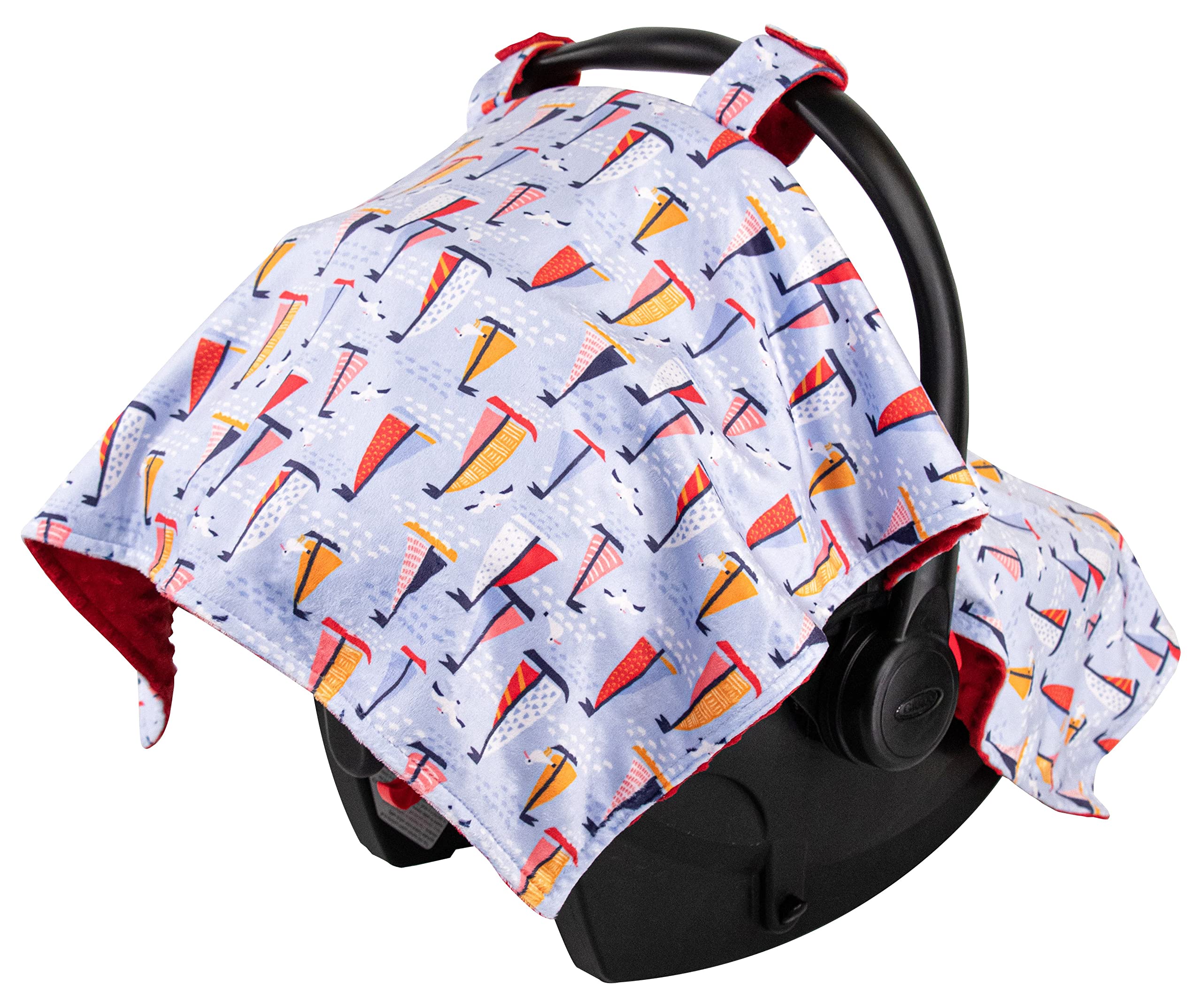 Premium Minky Baby Car Seat Cover - Soft & Breathable 40