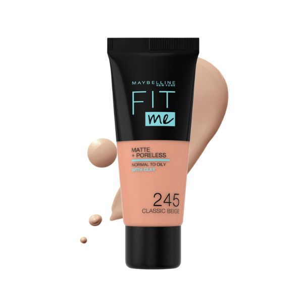 Fit Me Matte Poreless Liquid Foundation - Oil-Free Makeup for Normal to Oily Skin | Long-Lasting Coverage for Daily Wear & Special Occasions