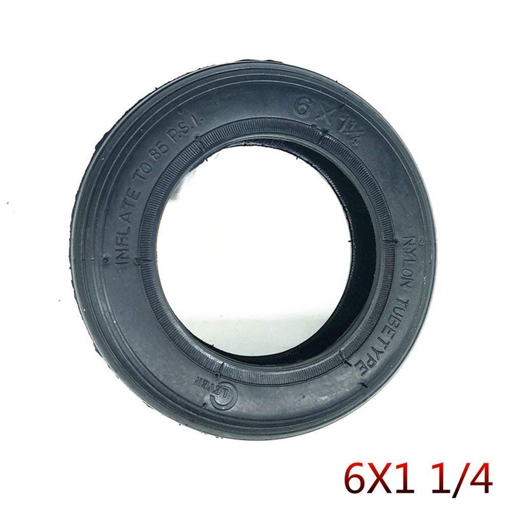JYCCH 6X1 1/4 Inch Explosion-Proof Solid Tires for Electric Scooters - Non-Slip, Wear-Resistant, Easy to Install - Compatible with 6-Inch Mini Scooters - Perfect for Commuting, Campus Travel & Urban Mobility