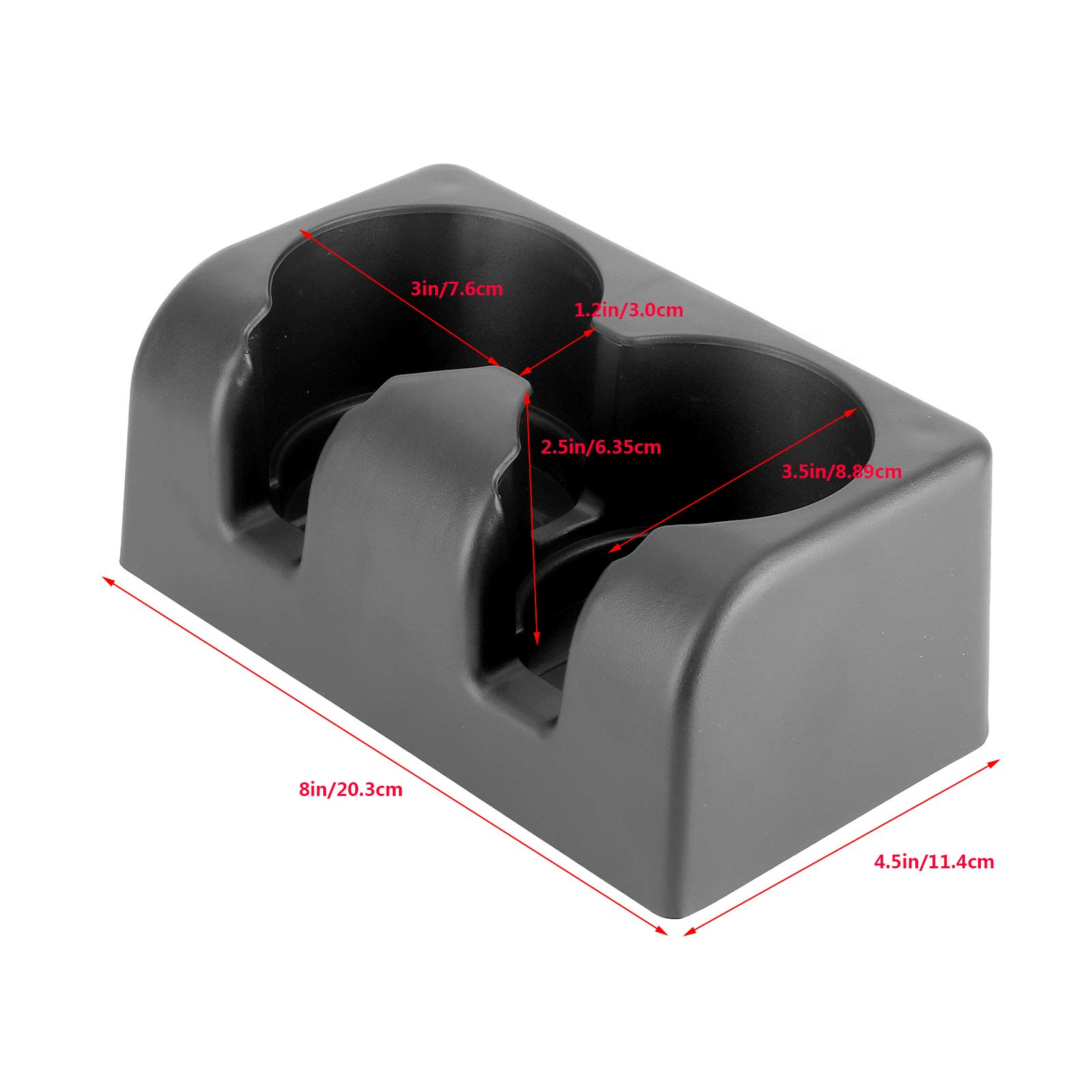 Universal Car Cup Holder - Dual Drink Holder Insert for Bench Seats | Fits Chevy Colorado 2004-2012 Models | Perfect for Road Trips, Commuting & Family Travel