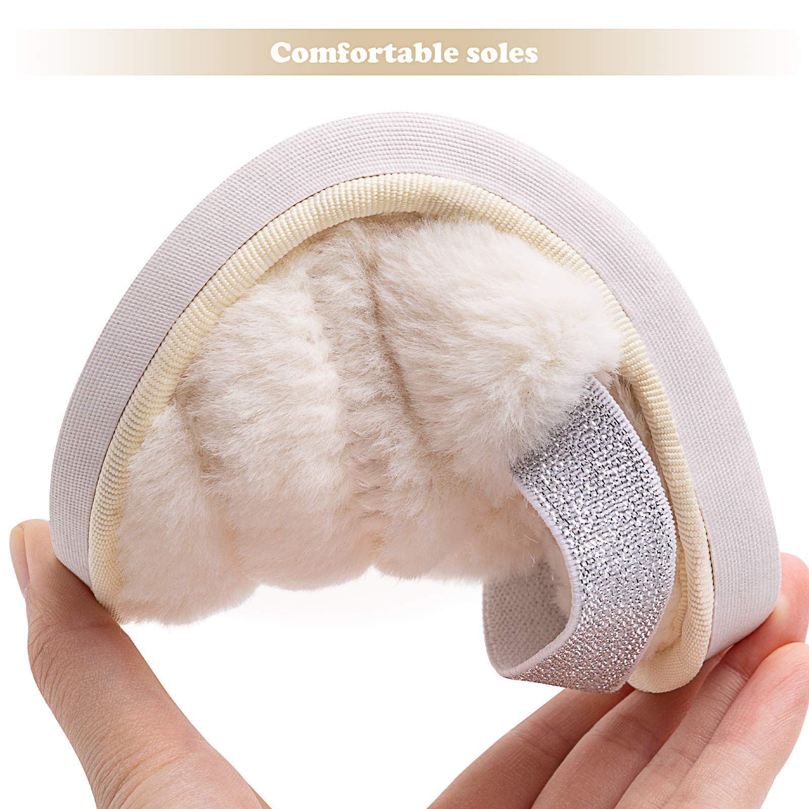 Kids Fluffy Fuzzy Slippers - Soft Faux Fur Open Toe House Shoes for Boys & Girls | Non-Slip Slides with Adjustable Strap | Perfect for Indoor Play, Lounge & Home Comfort