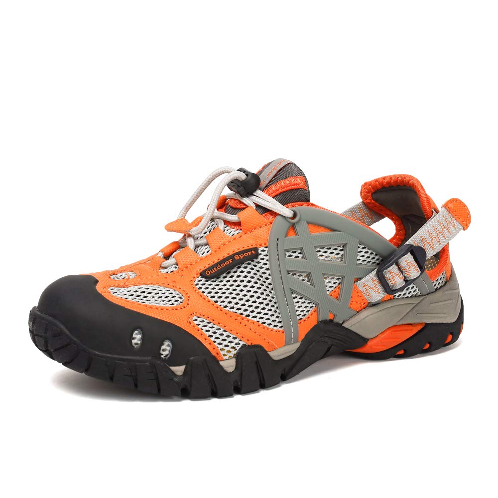 BETOOSEN Women's Closed Toe Water Shoes - Amphibious Quick-Dry Hiking Sandals for Beach, Pool, Kayaking & Outdoor Activities - Lightweight Non-Slip Wading Shoes for Walking, Fishing & Travel