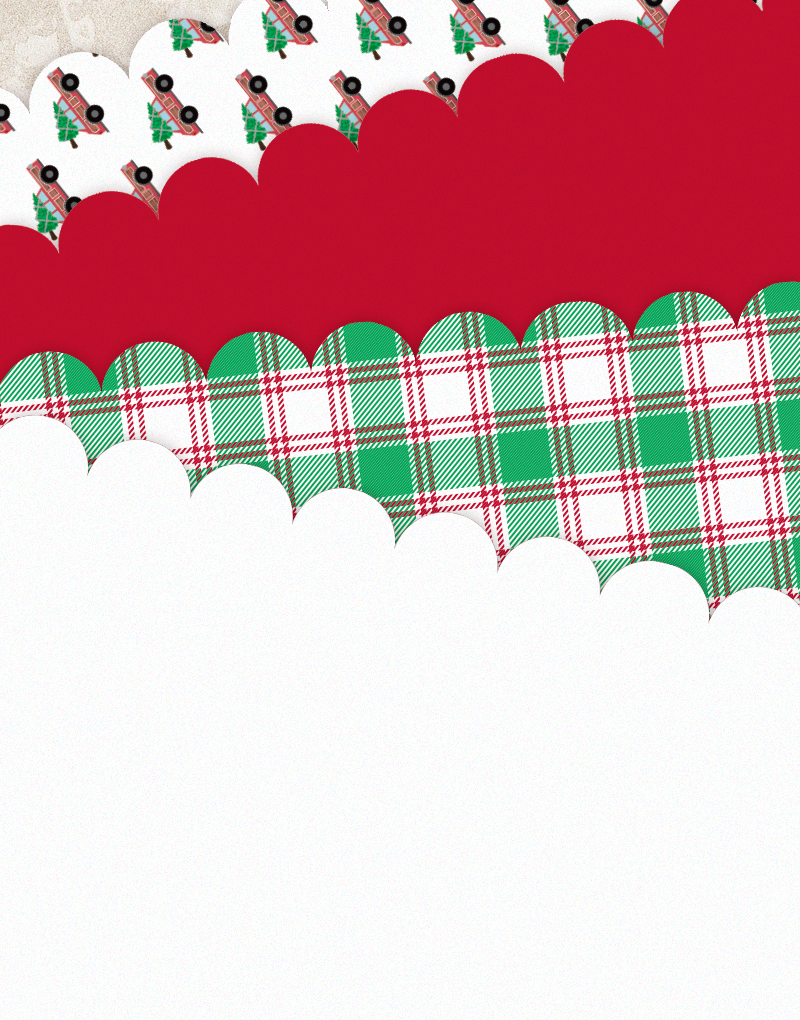 Festive Christmas Wooden Scalloped Tissue Paper - Holiday Gift Wrapping, Party Decorations & DIY Craft Supplies for Seasonal Celebrations