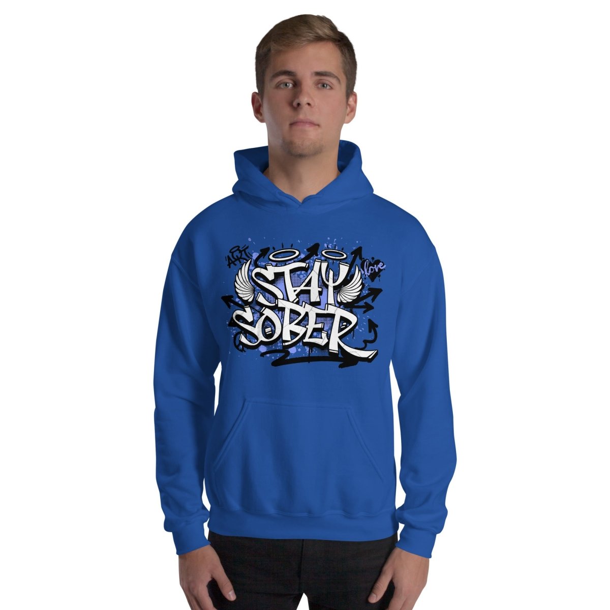 Stay Sober Unisex Hoodie - Timeless Commitment to Sobriety | Comfortable & Stylish Recovery Apparel for AA Meetings, Sober Living & Everyday Wear