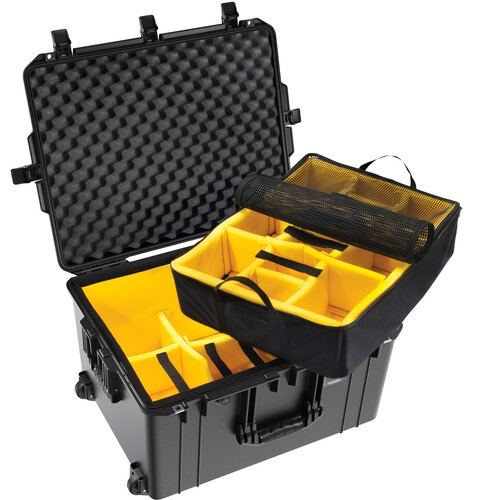 Pelican 1637AirWD Rolling Hard Case with Customizable Divider - Waterproof & Crushproof Protective Travel Case for Cameras, Drones & Equipment - Perfect for Air Travel, Outdoor Adventures & Professional Use
