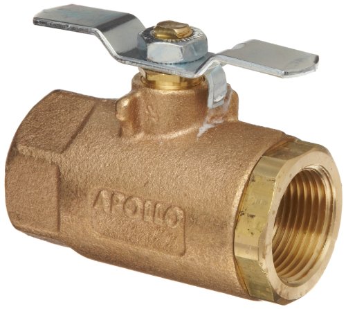 Apollo 70-100 Series 2 Inch Bronze Ball Valve - 2-Piece Design, NPT Female Threads, T-Handle for Easy Operation - Perfect for Plumbing, Irrigation & Industrial Applications