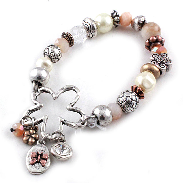 6mm Glass Bead Bracelet for Women - Elegant Handmade Jewelry Gift for Birthday, Anniversary & Special Occasions