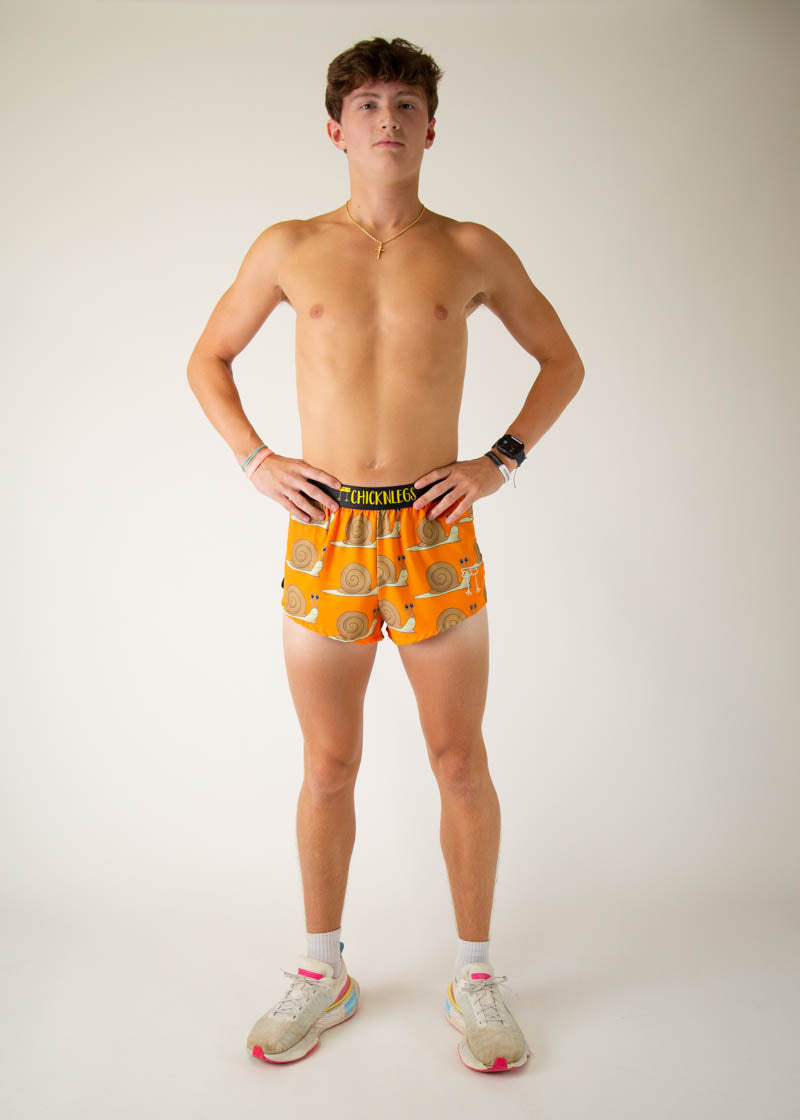 Men's Snail's Pace 2 Split Running Shorts - Lightweight & Breathable for Jogging, Gym Workouts & Outdoor Activities