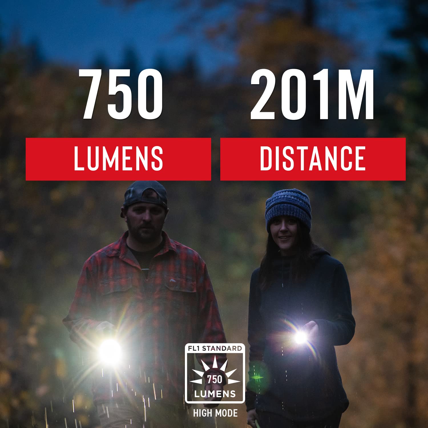 Coast® G55 750 Lumen Adjustable Focus LED Flashlight with Batteries Included - Perfect for Camping, Hiking, Emergency & Outdoor Adventures