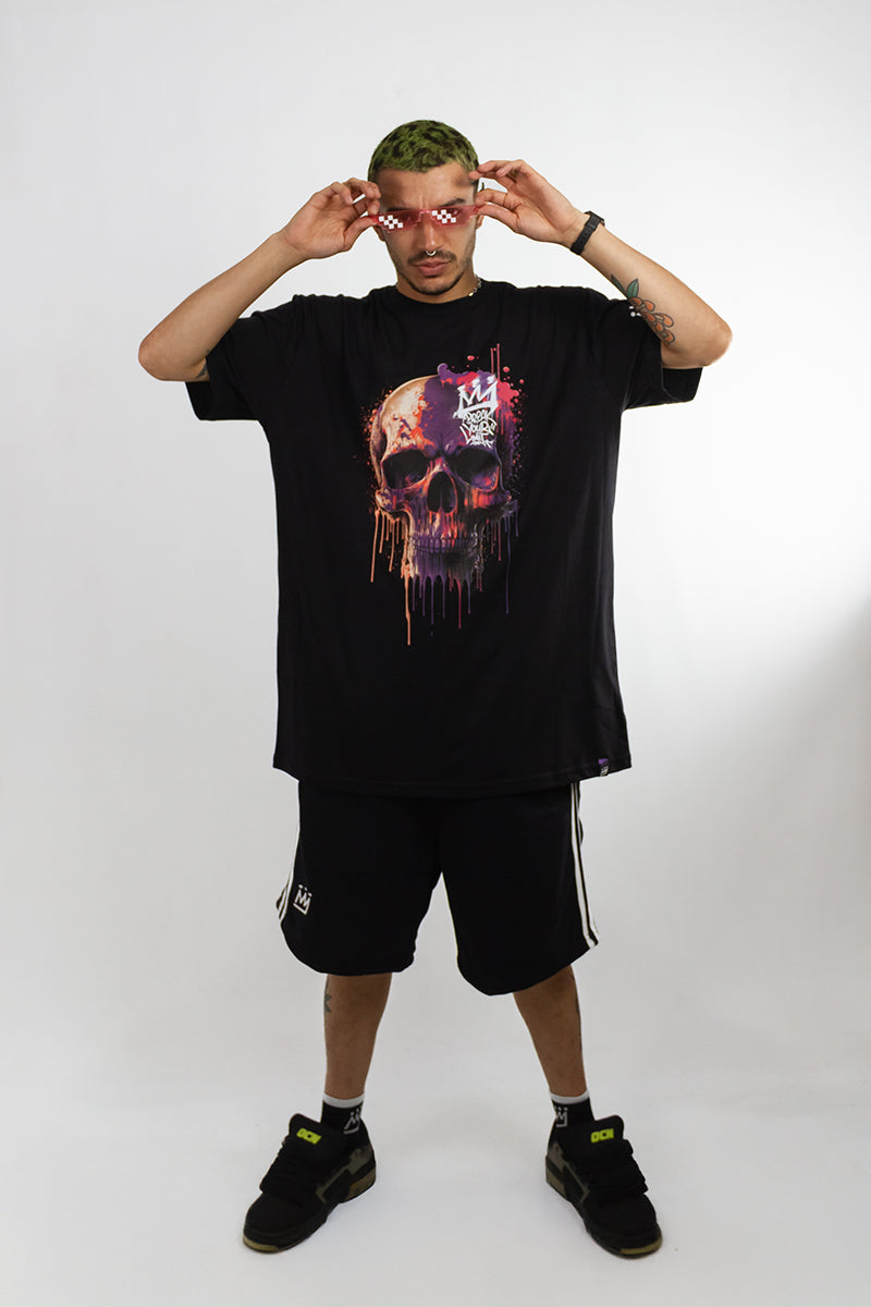 King Of Art H Urban Shirt - Black Men's Graphic Tee | Streetwear Fashion for Casual Wear & Urban Style