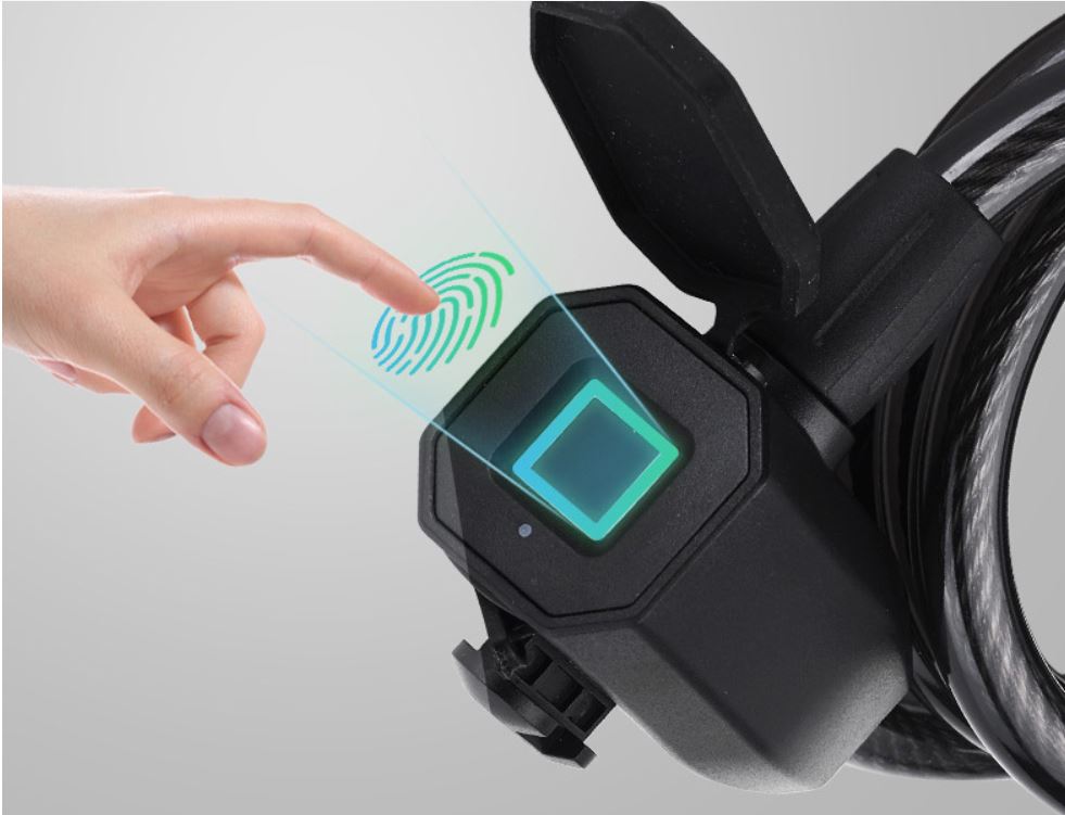 Milex Fingerprint Bike Lock - Secure & Keyless Bicycle Lock with Biometric Technology - Perfect for Commuting, Cycling & Outdoor Adventures