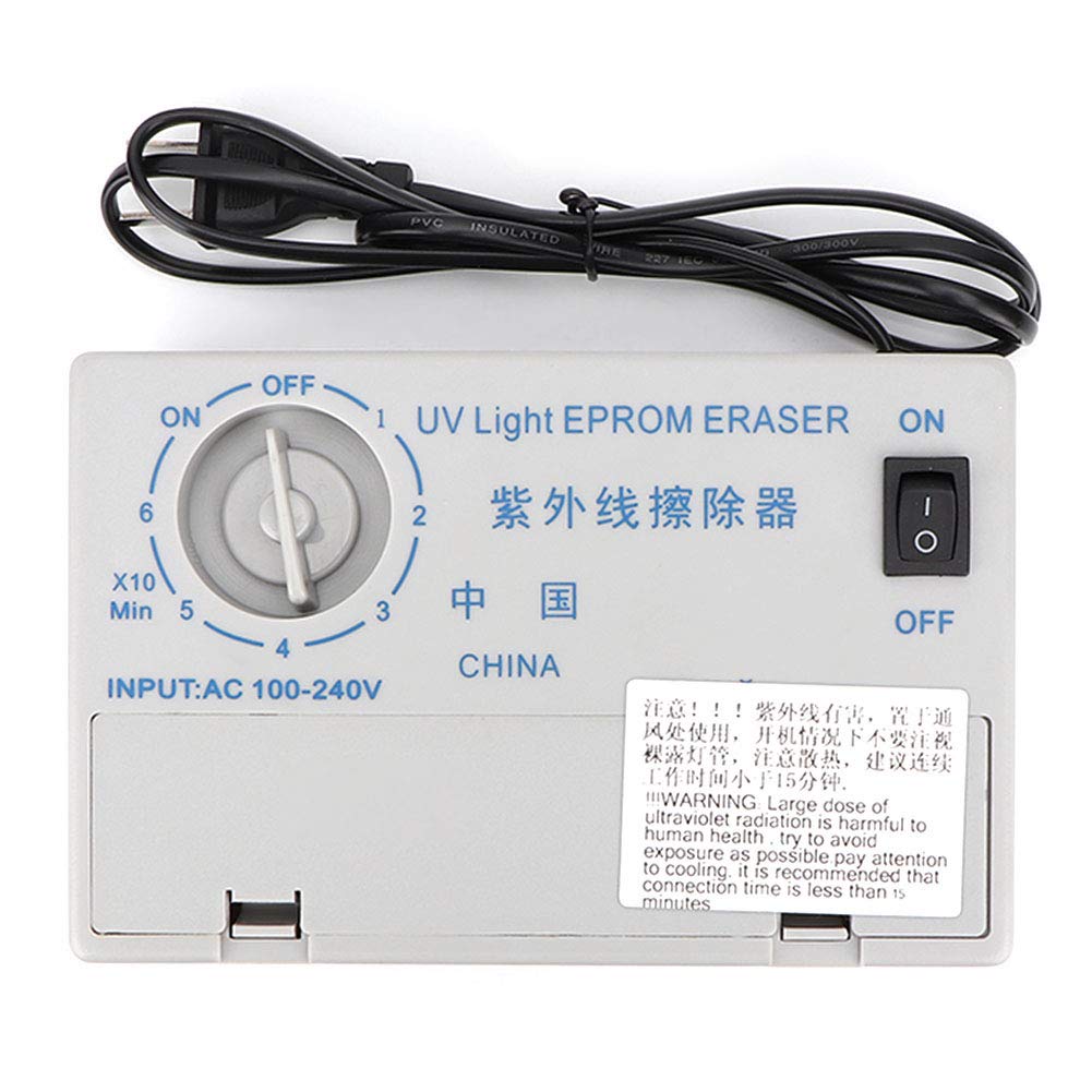 Eujgoov UV EPROM Eraser - Ultraviolet Light for Erasing Programmable Logic Circuits, Semiconductor Wafers & Timer Chips | Ideal for Electronics Repair, Lab Use & Chip Reprogramming