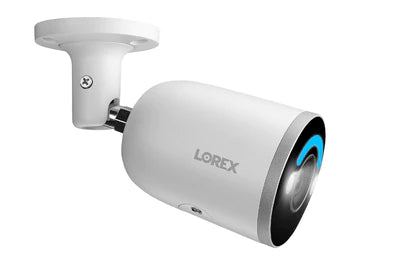 Lorex Fusion 4K 16-Channel Wired NVR Security System with 8 Bullet Cameras, 4TB HDD, Smart Security Lighting & 2-Way Audio - Ideal for Home & Business Surveillance