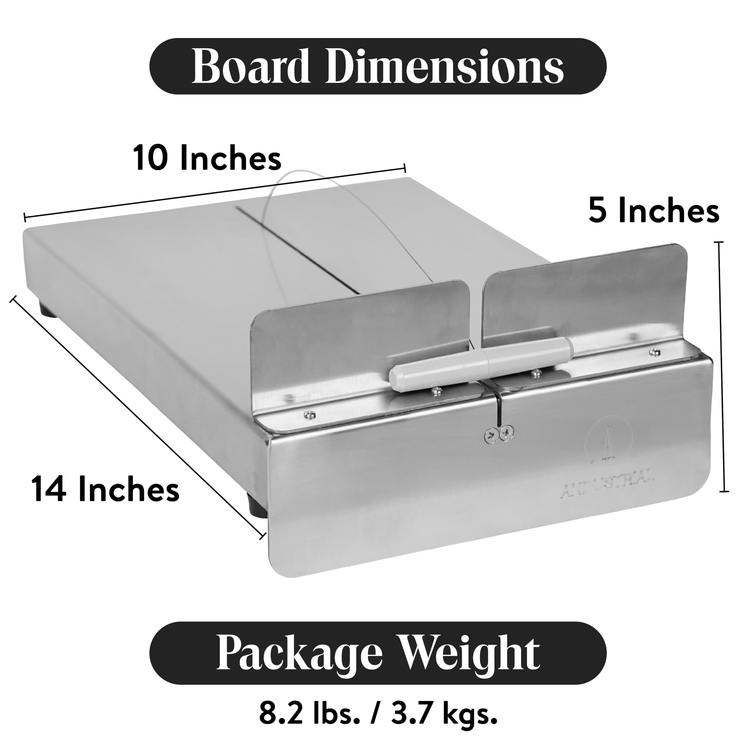 Premium Stainless Steel Cheese Cutting Board Set - 24