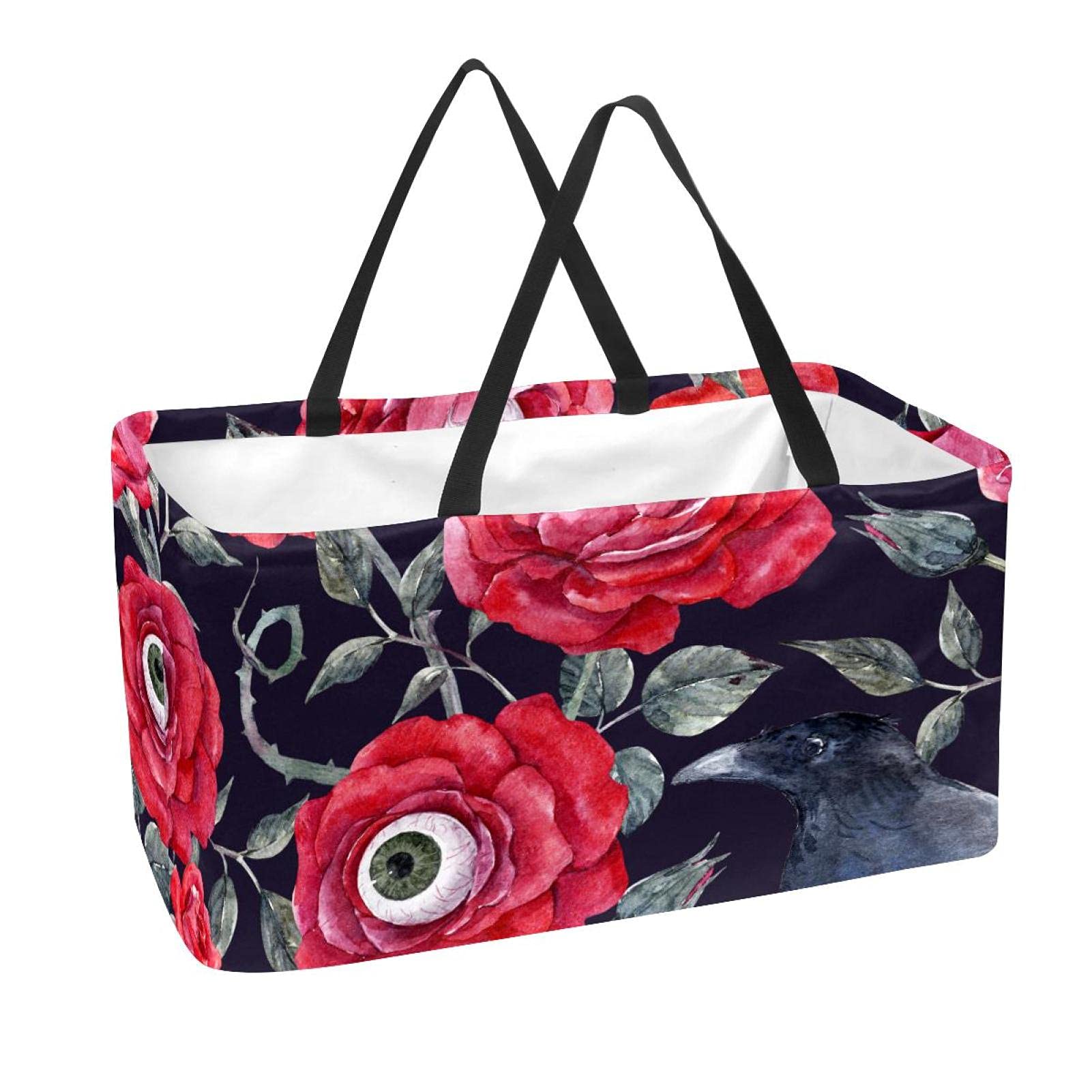 Large Reusable Shopping Basket - Foldable & Durable for Groceries - Home & Market Use