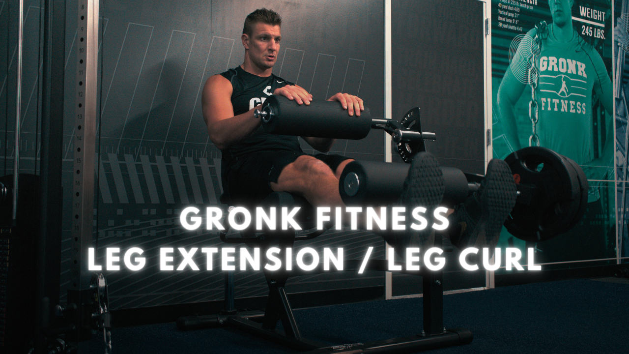 Gronk Fitness Selectorized Dual Leg Extension & Curl Machine - Professional Gym Equipment for Home & Commercial Use - Perfect for Leg Workouts, Strength Training & Muscle Building