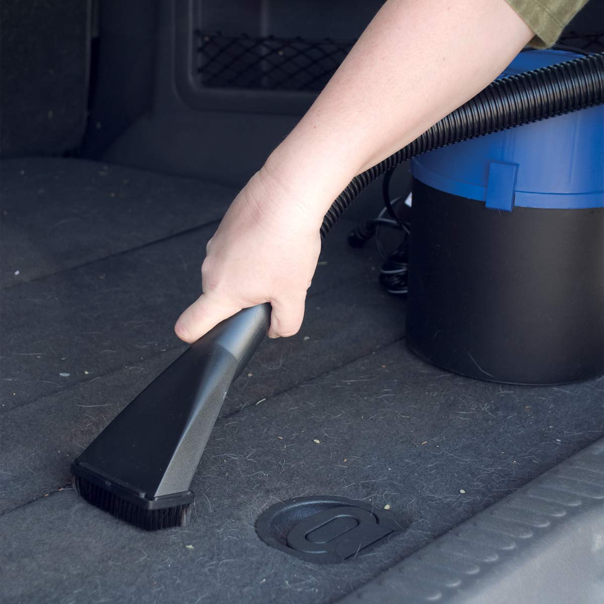 RoadPro RPSC-807 12V Portable Wet Dry Vacuum Cleaner - Car, RV & Home Use for Quick Spill Cleanup