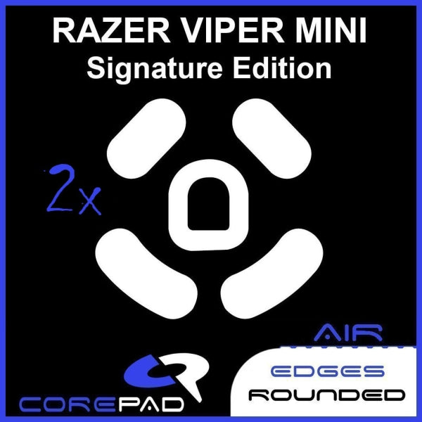 Corepad Skatez AIR Mouse Feet for Razer Viper Mini Signature Edition - Ultra Smooth Gliding, Enhanced Precision for Gaming & Productivity - Perfect for FPS, MOBA & Office Work