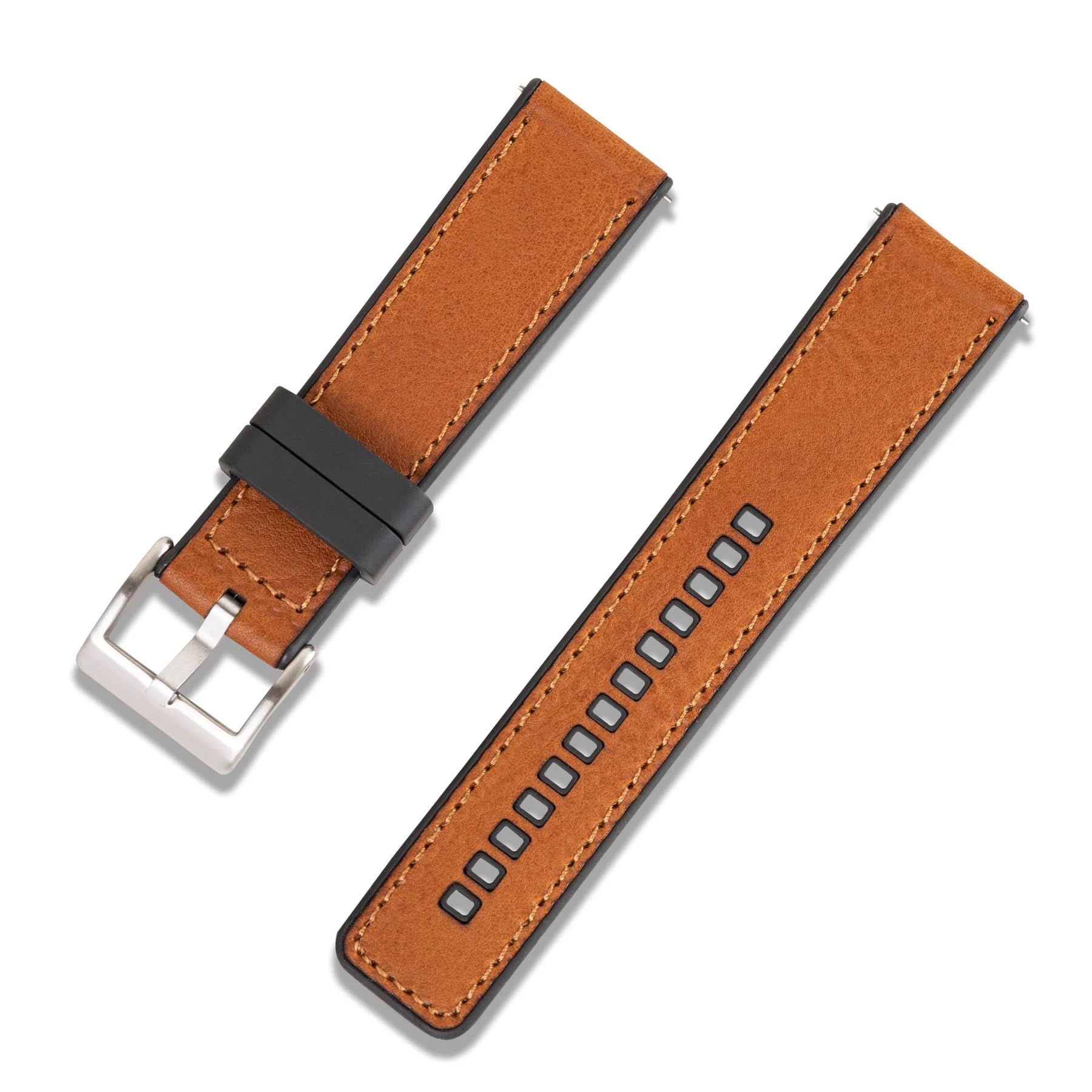 Crafter Blue UL03 Straight End Hybrid FKM Rubber Watch Band - 20mm & 22mm Replacement Strap for Durable & Comfortable Wristwear - Perfect for Diving, Swimming & Outdoor Activities