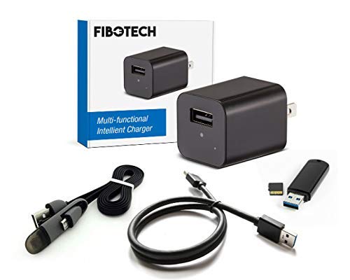 Spy Camera Charger - Hidden Nanny Cam with 1080p HD, Motion Detection & 32GB Memory Card - Mini USB Charger Camera for Home Security, Office Monitoring & Covert Surveillance - Plug & Play No Audio