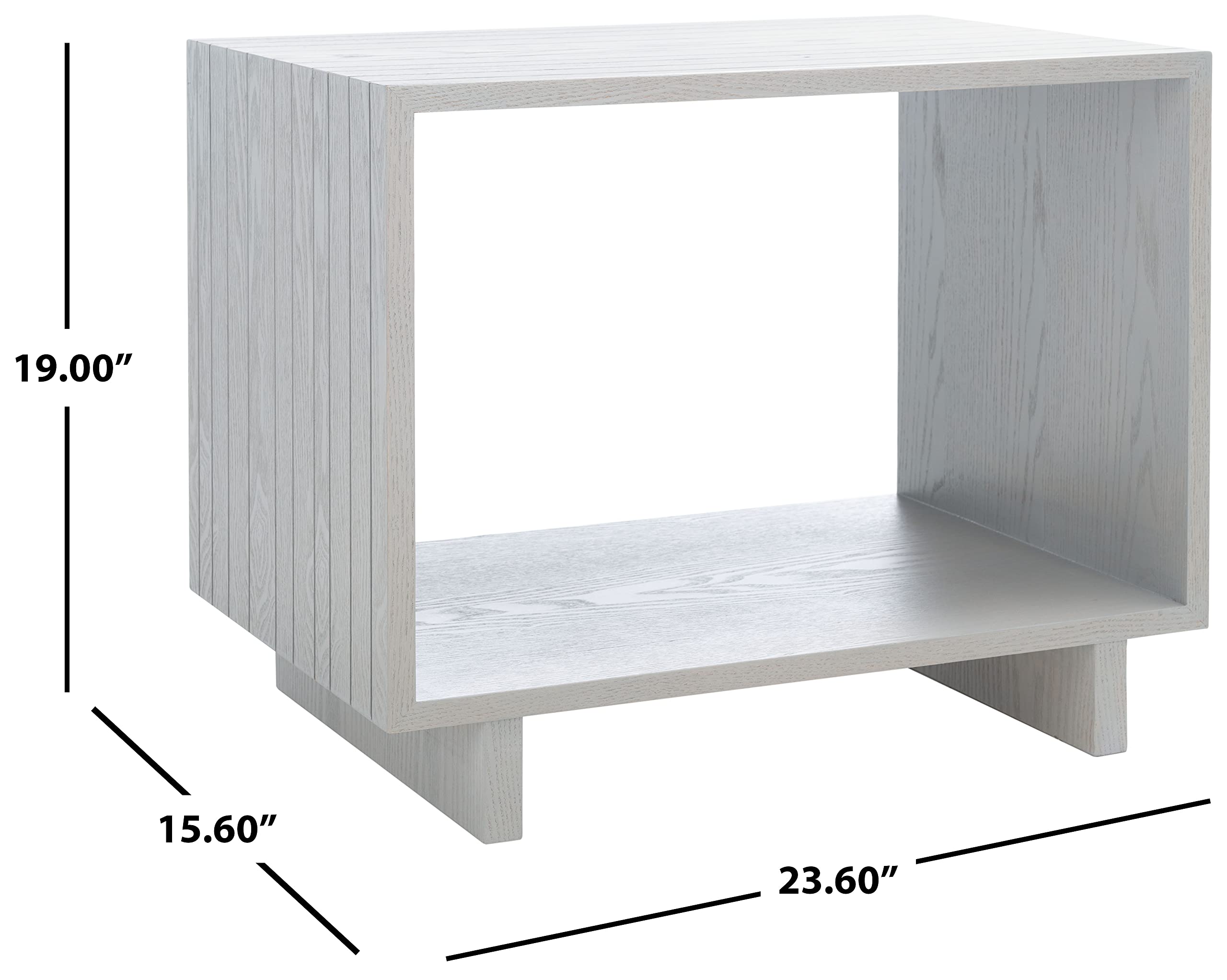 Safavieh Raylan Grey Stand - Modern Home Decor Side Table for Living Room, Bedroom & Office | Durable & Stylish Accent Furniture