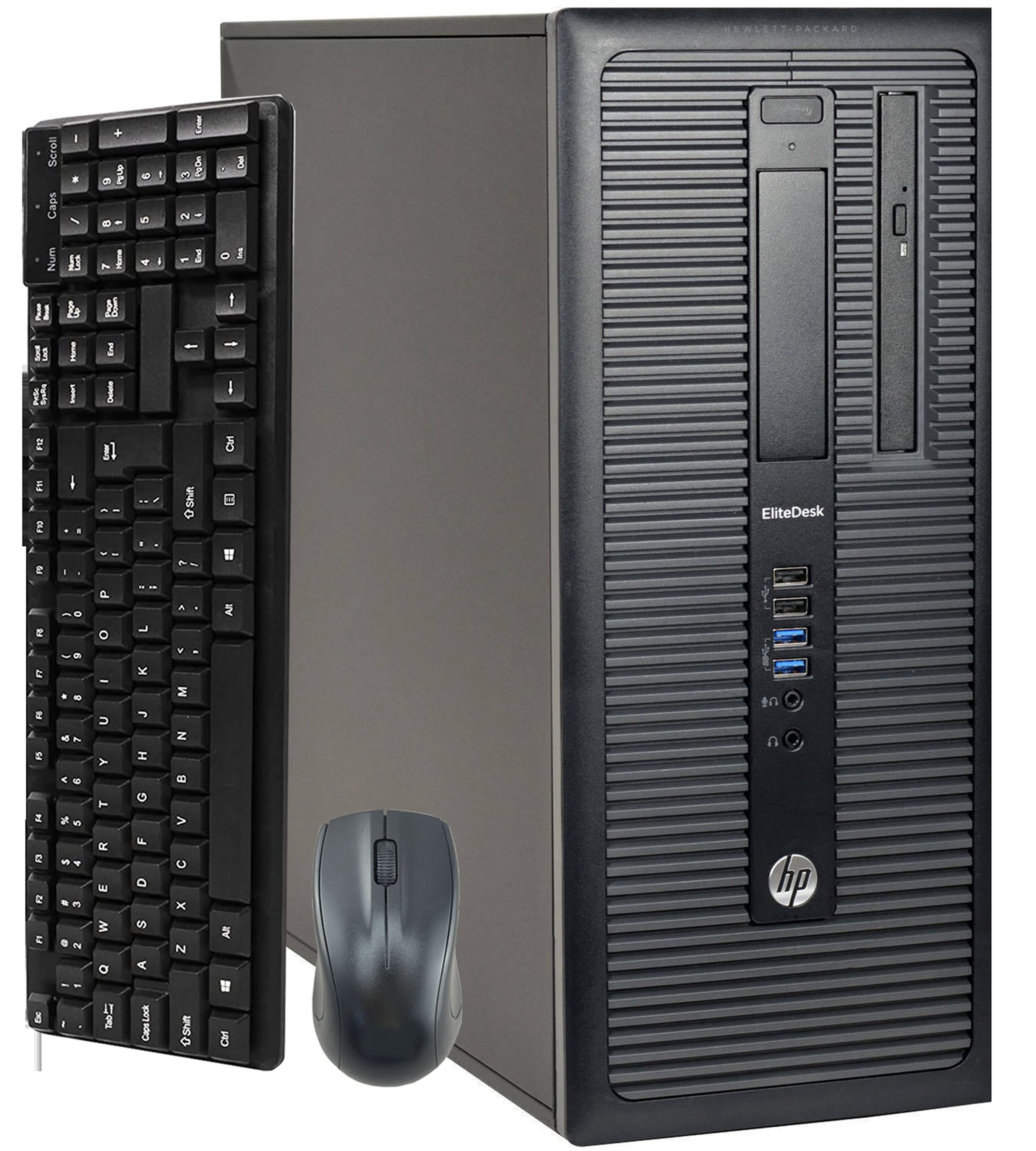 HP EliteDesk 800 G1 Tower Desktop PC - Intel Core i7 3.4GHz, 16GB RAM, 128GB M.2 SSD + 2TB HDD, WiFi Bluetooth, Win 10 Pro (Renewed) - Perfect for Home Office, Business Workstations & Gaming Setups