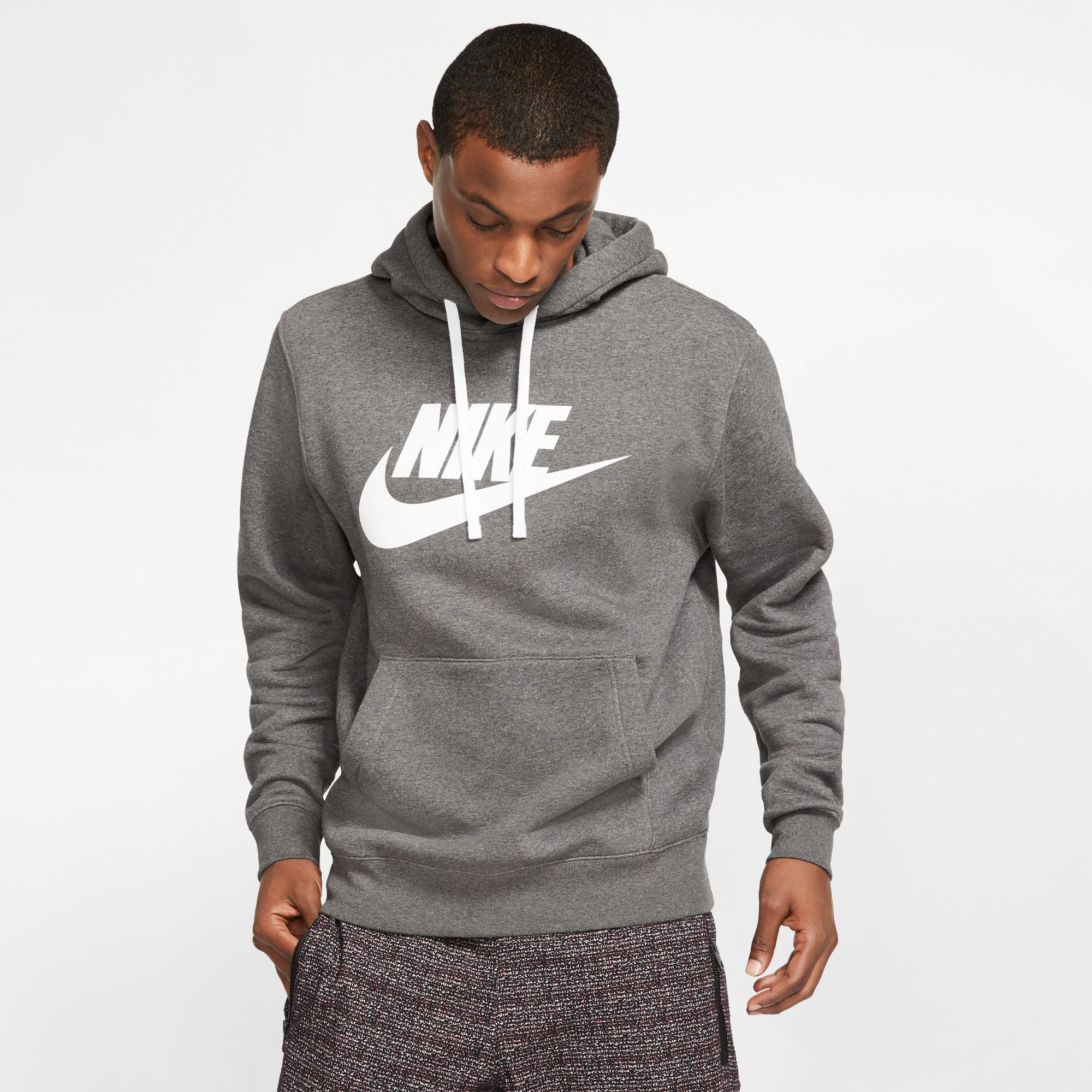 Men's Nike Graphic Pullover Hoodie - Comfortable Cotton Sweatshirt for Casual Wear, Gym & Outdoor Activities | Trendy Streetwear Style for Men