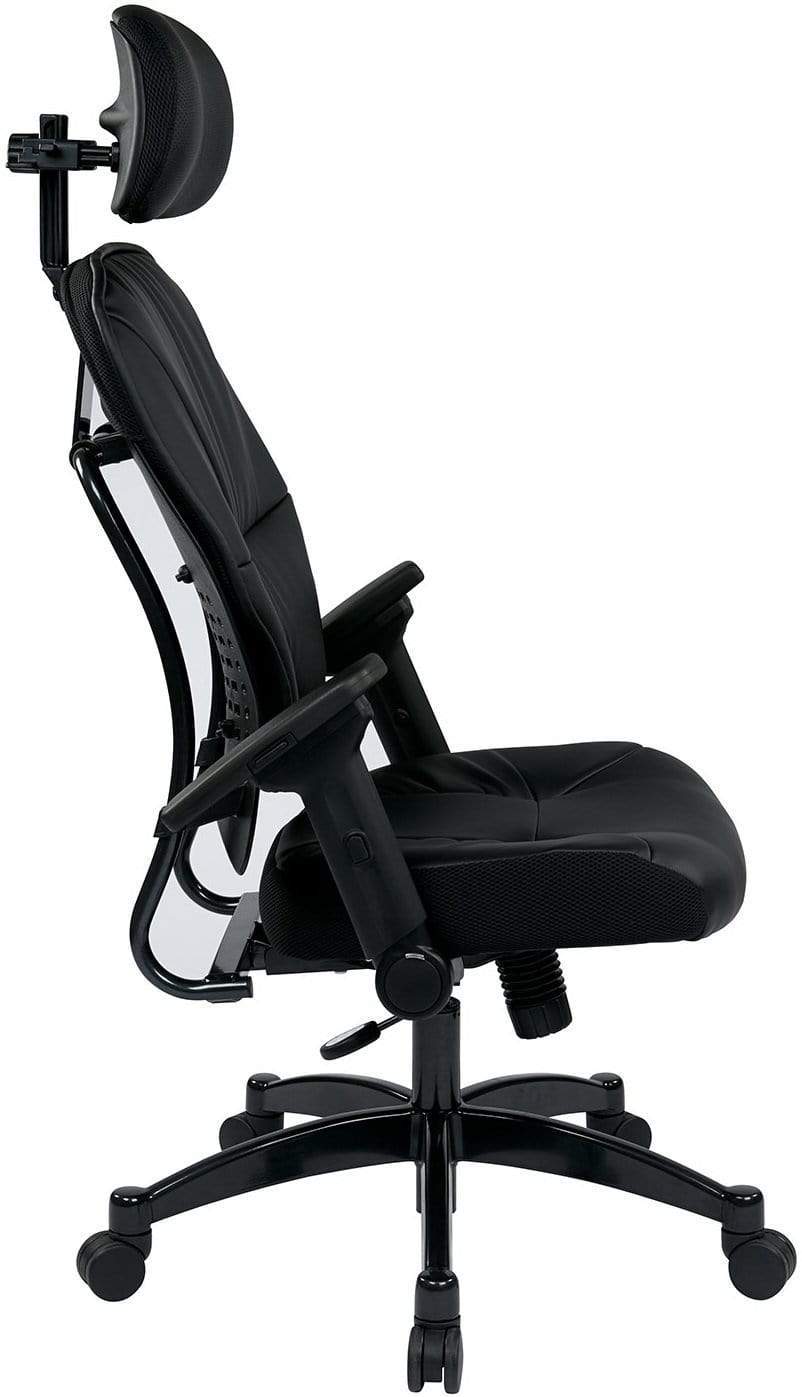 Ergonomic Eco Leather Office Chair - Adjustable Height Task Chair with Lumbar Support [32 E3371F3] for Home Office, Gaming & Workspace Comfort