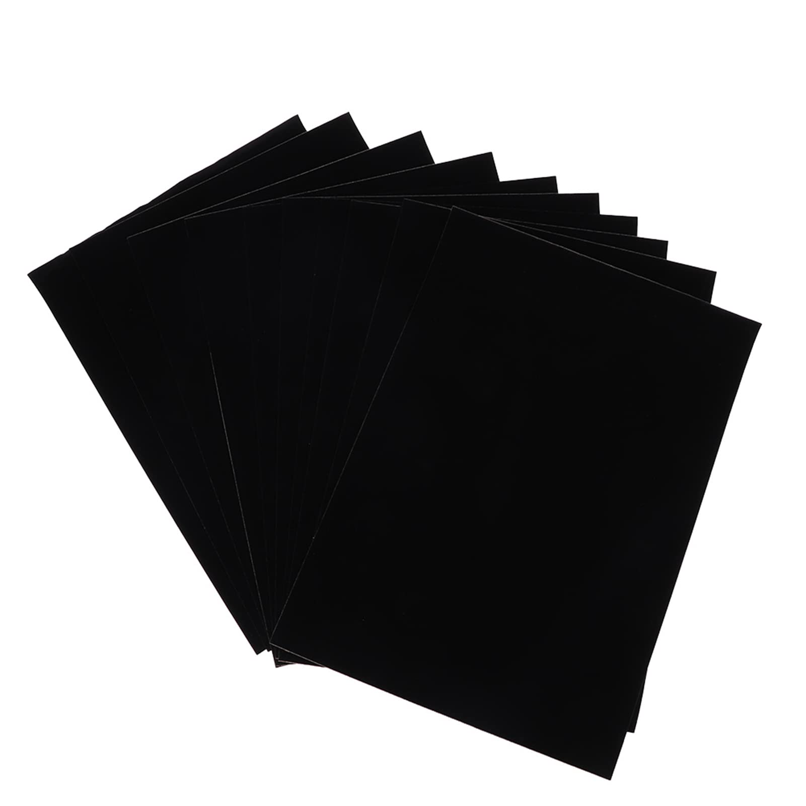 YOUTHICK Self-Adhesive Flocked Cloth - 10pcs Black Jewelry Box Lining Fabric for DIY Crafts, Jewelry Making & Gift Wrapping - Perfect for Jewelry Boxes, Drawer Liners & Decorative Projects