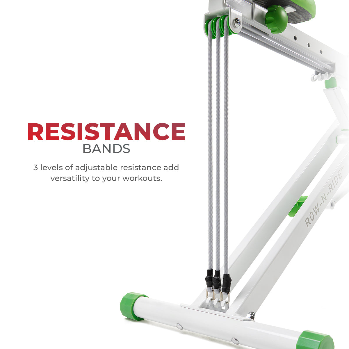 Smart Upright Row N Ride® Exerciser - Green Home Fitness Equipment for Full Body Workout | Perfect for Small Spaces & Home Gym