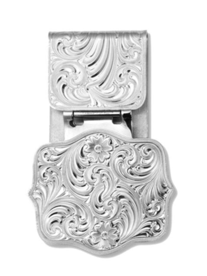 Montana Silversmiths MCL4352NF Legacy Money Clip - Premium Silver Money Clip for Men, Secure Cash & Cards Holder - Perfect for Gifts, Weddings, and Everyday Use