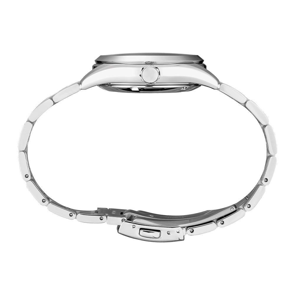 Seiko SPB155 Prospex Land 38mm Automatic Green Dial Men's Watch with Stainless Steel Bracelet - Perfect for Outdoor Adventures, Hiking, and Everyday Wear