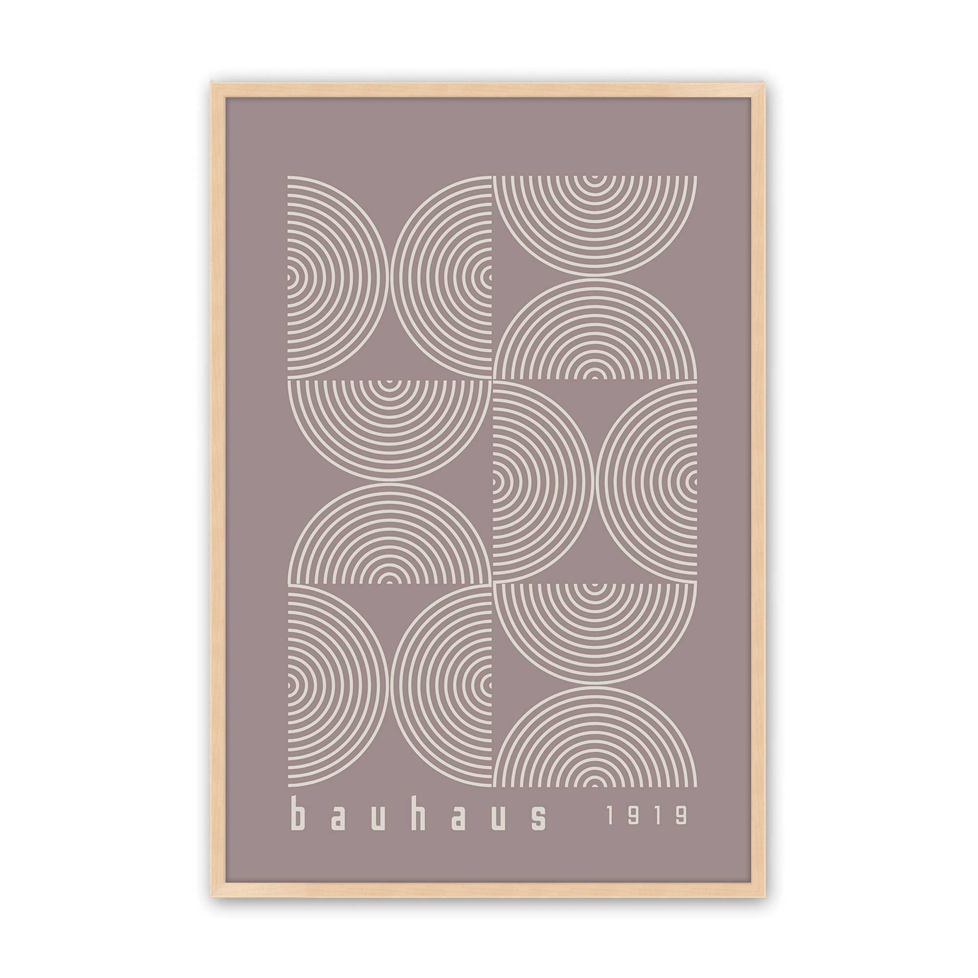 Bauhaus Flow and Composition in Taupe II - Set of 2 Modern Art Prints for Home & Office Decor | Wall Art for Living Room, Bedroom or Workspace