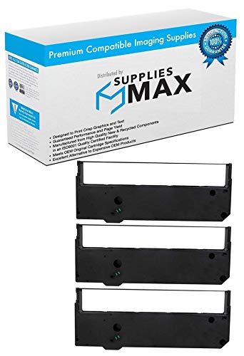 DEC LG-01/LG-02 Compatible Printer Ribbons - 3 Pack Black Ink Cartridges (LGXXR-04_3PK) - Perfect for Office Printing, Shipping Labels & Receipts