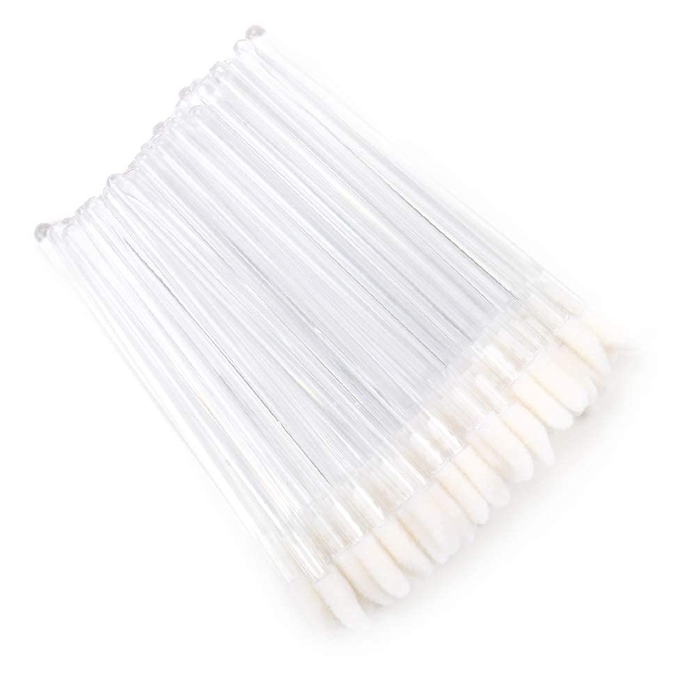 300 Pieces Disposable Lip Brushes - Premium Lipstick & Gloss Wands Applicator Set with Clear Handle - Perfect for Makeup Artists, Salons & DIY Beauty Kits