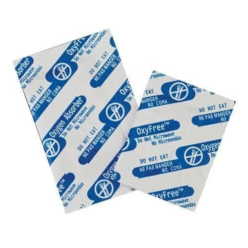 OxyFree 300cc Oxygen Absorber Packets - 20 Count Food Grade Oxygen Absorbers for Long-Term Food Storage - Preserves Dried, Dehydrated & Freeze-Dried Foods in Mylar Bags, Vacuum Sealer Bags & Mason Jars - Perfect for Emergency Food Storage, Meal Prep & Camping Supplies