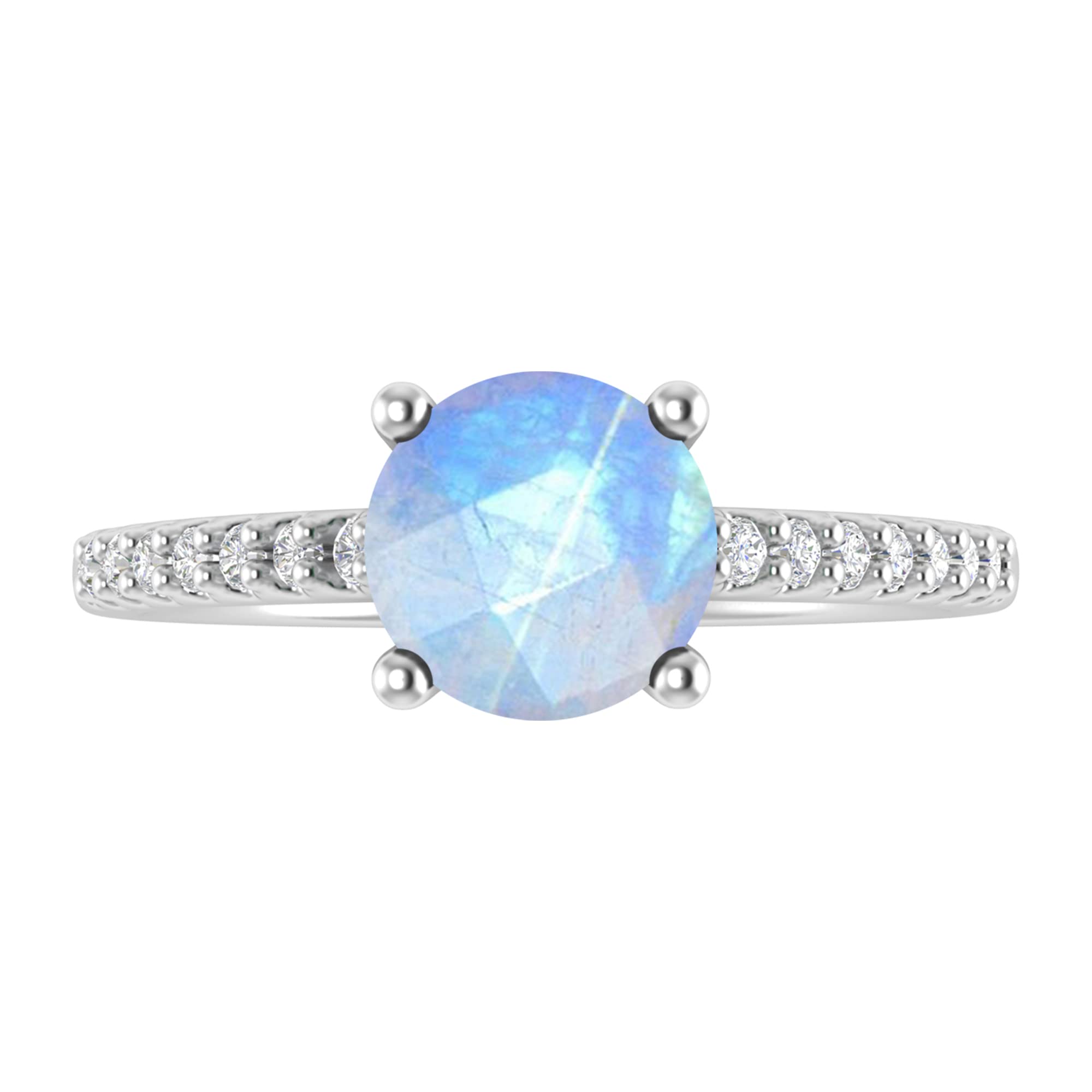 Exquisite Sterling Silver Engagement Ring for Women - Elegant Wedding & Proposal Jewelry Gift
