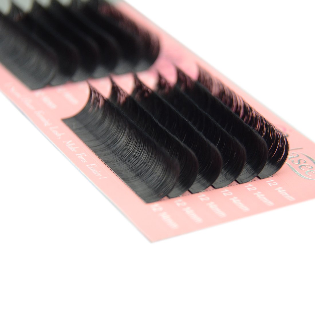 Premium Faux Mink Eyelash Extensions - 0.07 C Curl Mixed Length Lashes in Tray for DIY Volume Blooming & 1-Second Fanning - Perfect for Salon Professionals & Home Lash Artists (Great for Weddings, Parties & Special Occasions)