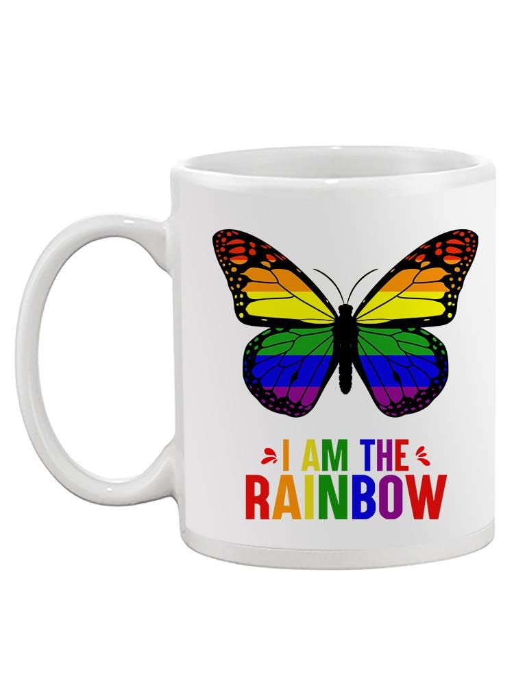 Rainbow Butterfly Mug - Inspirational Coffee Cup with Colorful Design for Home, Office & Gifts | SmartPrintsInk Designs | Perfect for Tea, Coffee & Hot Beverages