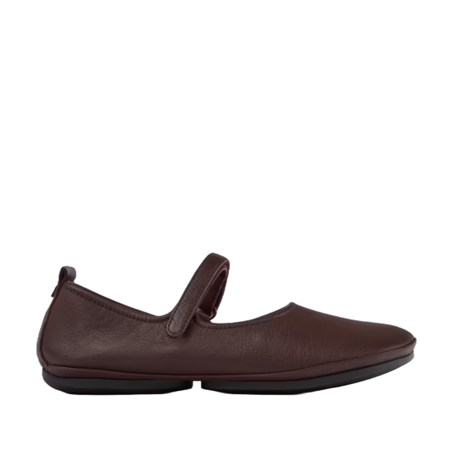 Camper Women's Right Nina Comfortable Leather Loafers in Burgundy - Perfect for Work, Travel & Casual Outfits